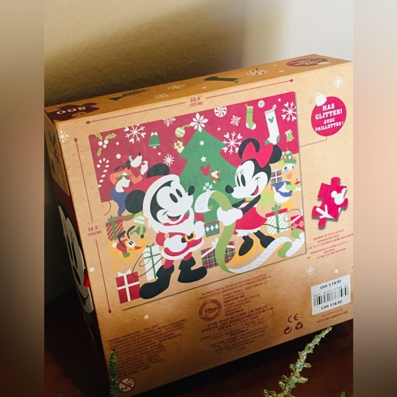 ✨ Disney Store Christmas Mickey & Minnie 500 Piece Puzzle ✨ - Picture 6 of 8